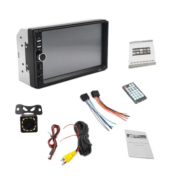 

7 Inch Hd Contact Sn Car Bluetooth 2Din Mp5 Player 7018B Car Card Bluetooth Handsfree Reversing Rear View