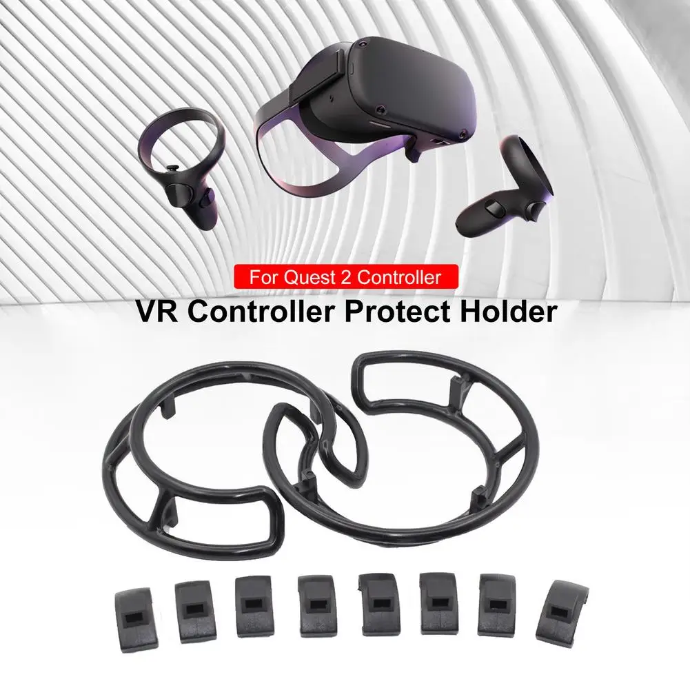 Fijador de controlador VR para Oculus Quest 2 VR, soporte protector de parachoques para Oculus Quest2, Gamepad de RV, accesorios 2021
