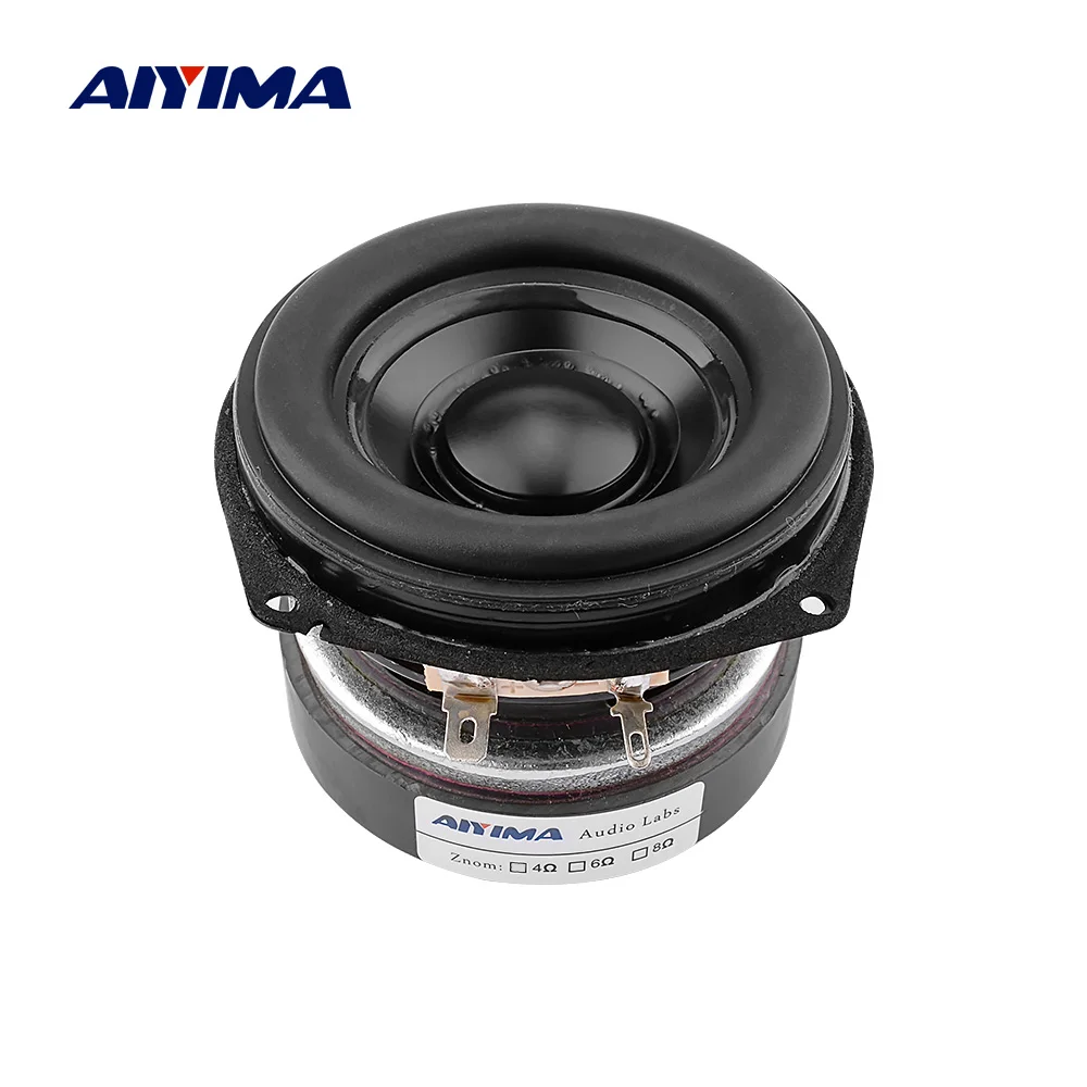 rijm Fraude uitstulping Aiyima 1pcs 30w 3 Inch Full Range Bass Speaker 3 Ohm Portable Audio Speaker  Driver Long-stroke Loudspeaker Aluminum Basin Rubber - Speakers - AliExpress