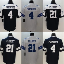 Все сшитые мужские wo Мужские Молодежные Дети th Dallas Dak Prescott 4 Ezekiel Elliott 21 Джерси
