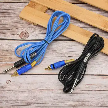 

Tattoo Clip Cord 6.35mm Connector for Tattoo Machine Blue Black Color