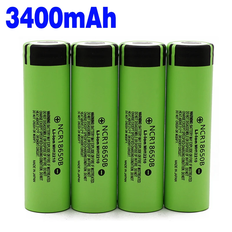 100% новый Оригинальный NCR18650B 3 7 v 3400 mah 18650 литиевая аккумуляторная батарея для Panasonic