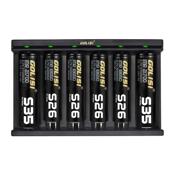 Golisi Needle 1/2/4/6 светодиодный Инди USB Порты и разъёмы Смарт Lite Батарея Зарядное устройство для батарей Li-Ion(литий-ионных) Батарея 2 слота - Цвет: Needle6
