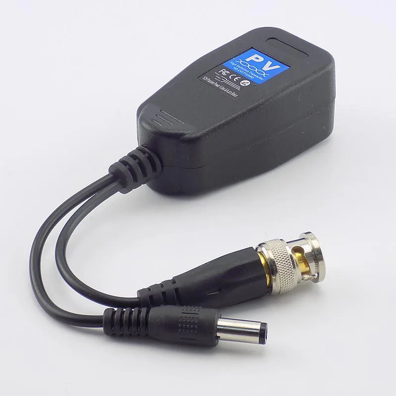 1 Pair(2pcs) Passive CCTV Coax BNC Power Video Balun Transceiver Connectors to RJ45 BNC male for CC - 4.00013E+12