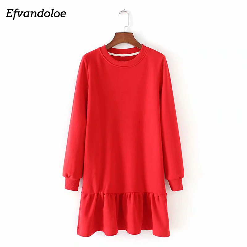 Efvandoloe Длинная женская толстовка; осень женская одежда sudaderas корейский стиль розовые пуловеры