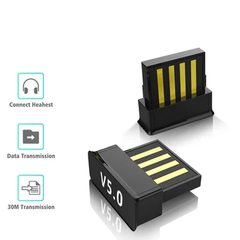 

BT 5.0 USB Wireless Computer Adapter Audio Receiver Transmitter Dongles USB Bluetooth Adapters Laptop Earphone BLE Mini Sender