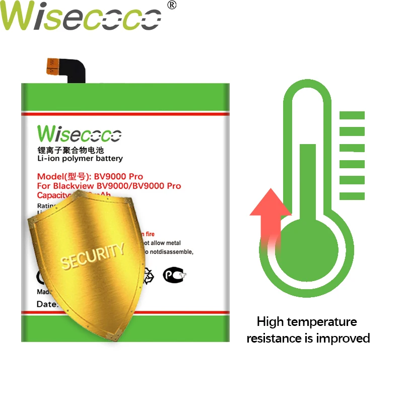 WISECOCO 7050mAh Battery For Blackview BV9000/ BV9000 Pro Mobile Phone Latest Production High Quality Battery+Tracking Number