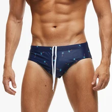 A338, купальный костюм с принтом "кокосовое дерево", мужские пляжные шорты, сексуальные мужские купальные костюмы, плавки для серфинга, плавки для плавания, мужские купальные костюмы