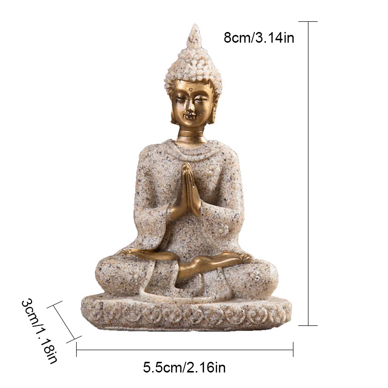 Fengshui уникальная фигурка Будды тайская скульптура буддистская статуя из смолы
