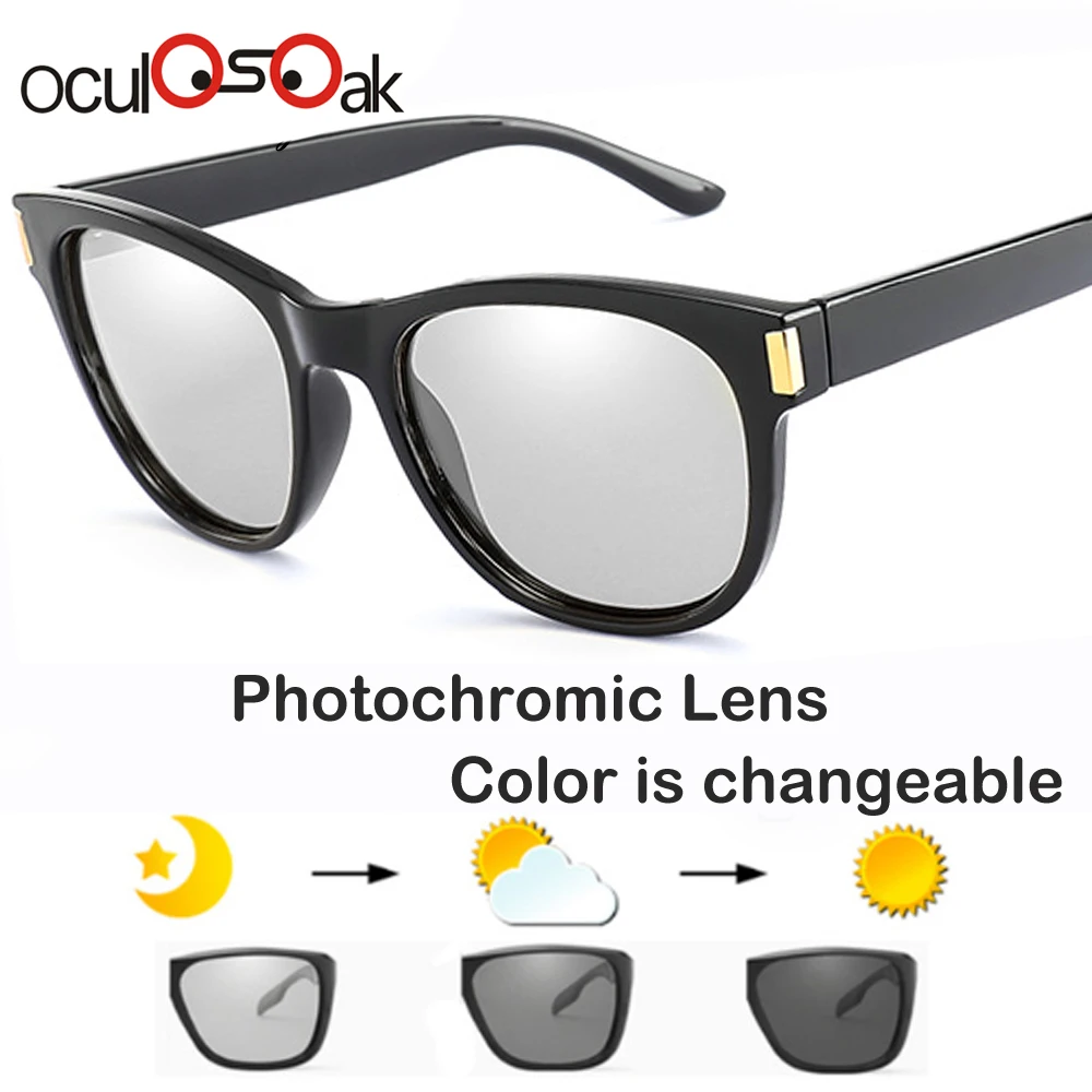 

2019 HD Polarized Photochromic Sunglasses Women Brand Designer Driving Goggles Men Clacssic UV400 Gafas De Sol Hombre D074