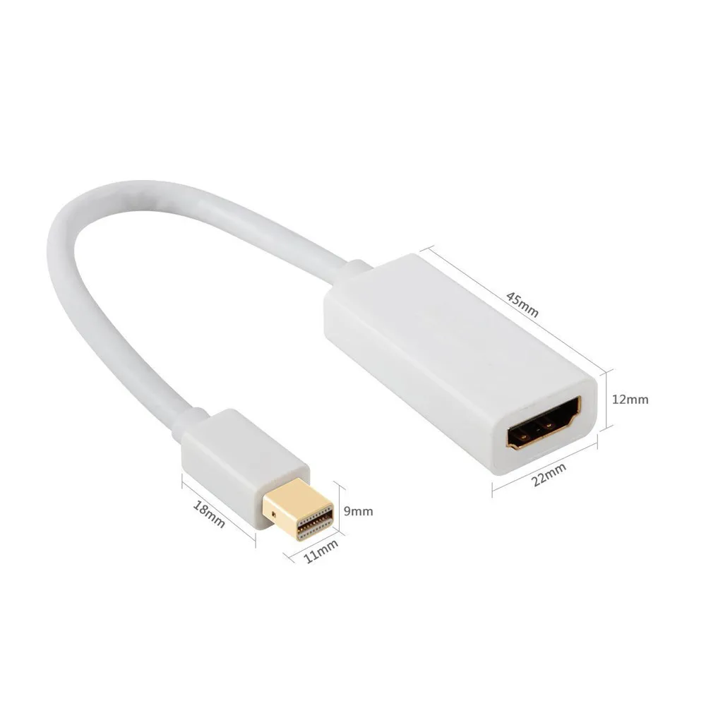 Ouhaobin мини дисплей порт Дисплей порт Адаптер DP к HDMI кабель для Macbook Pro Air 1080p Full HD для HD мониторов или проекторов