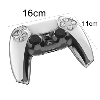 

Hard PC Clear Shell Protective Case Cover Skin For Playstation 5 PS5 Controller