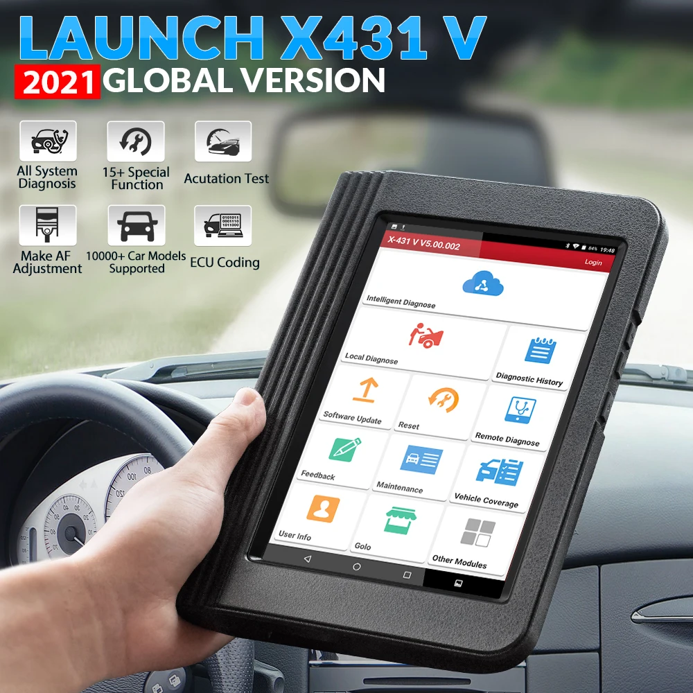 Запуск X431 V Полный Системы автомобильный диагностический инструмент Bluetooth OBD OBD2