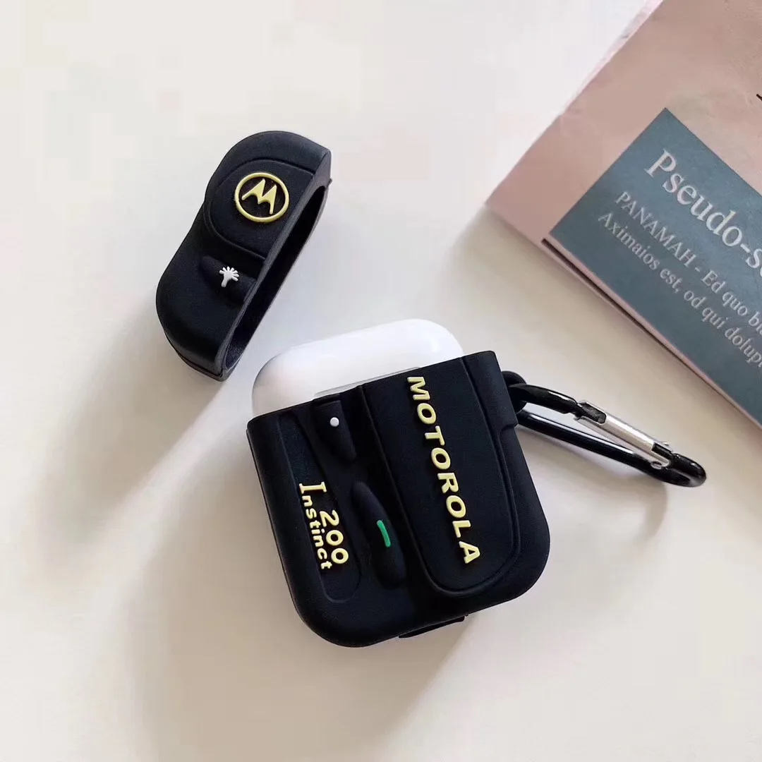 Ретро классический мобильный телефон беспроводной Bluetooth наушники чехол для Airpods 2 1 милый бипер 3D Силиконовые Наушники Аксессуары Чехол