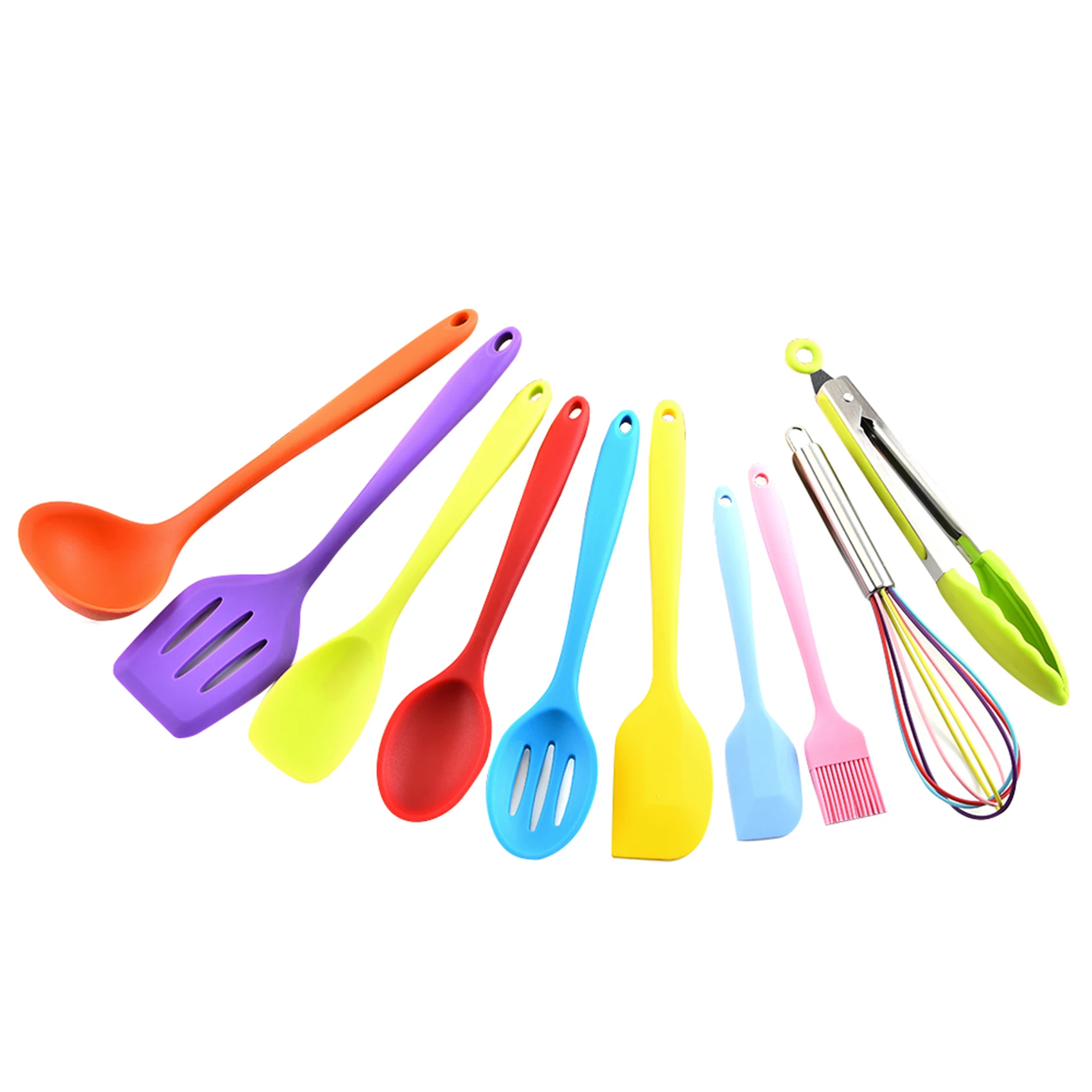 facile da usare e pulito Hillento silicone utensili da cucina set di utensili da cucina in silicone 5pcs set spatole pennello strumenti di cottura rosa 
