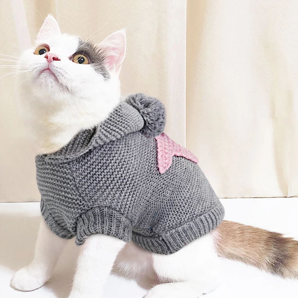 Теплая одежда для домашних животных, котов, зимнее пальто для кошек, собак, куртка для питомцев, свитер со щенком, Толстовки для маленьких и средних собак, кошек, чихуахуа, йоркширов, одежда