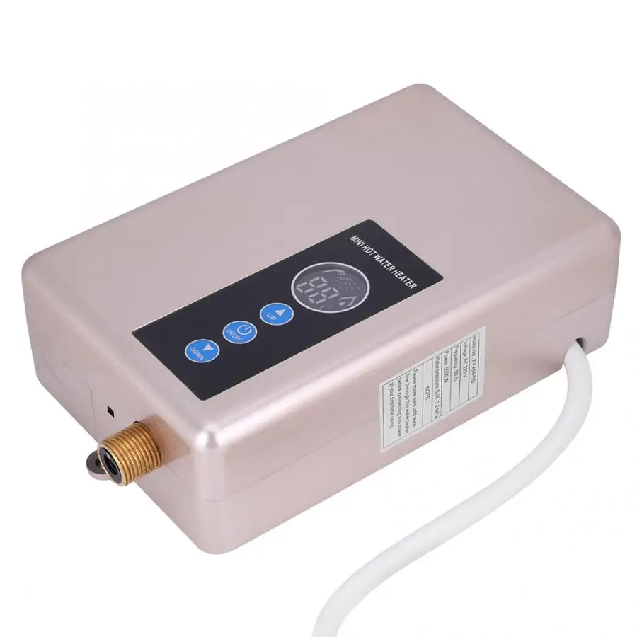 5500 Вт мгновенный Электрический водонагреватель Tankless Душевая система горячей воды кухня