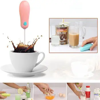 

2019 New Kitchen Electric Hand Whisk Mini Portable 5W 10000 RPM Mixer Coffee Milk Egg Beater Plastic Blender