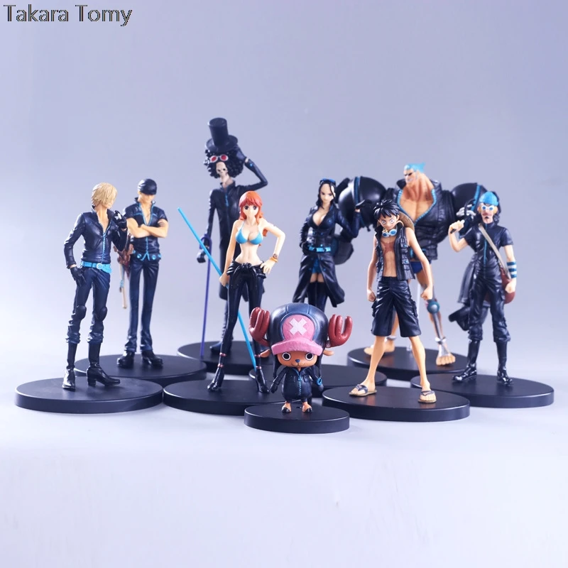 Аниме DXF One Piece Film Gold Grandline Men 9 шт./компл. 15th персонажи юбилей Луффи фигурки