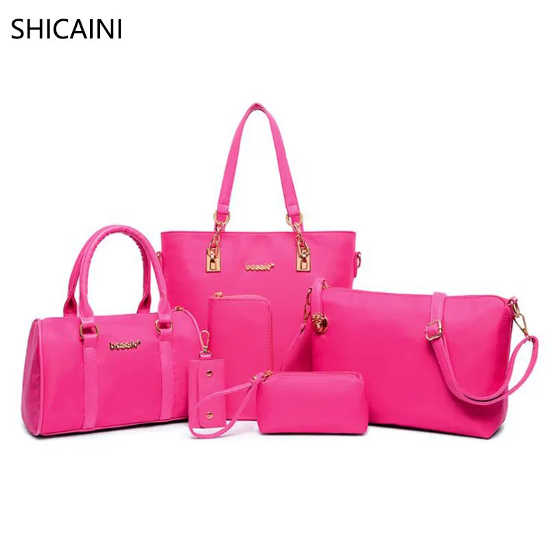 

Hot selling Leather Shoulder Bag Women Messenger Bags children mother package Six-Piece Set Designer Brand Bolsa Feminina