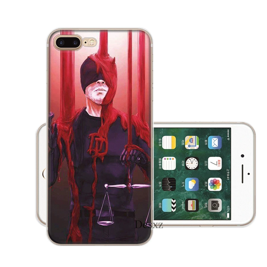 Чехол для мобильного телефона tpu для iPhone 11 Pro X XS Max iPhone XR 6 6S 7 8 Plus 5 5S SE чехол Marvel's Daredevil