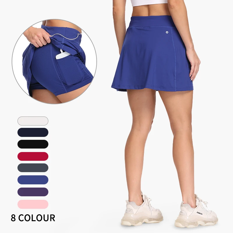 

Tennis Skirts for Women Golf Athletic Activewear Skorts Mini Summer Workout Running Shorts with Pockets Golf Running Skort