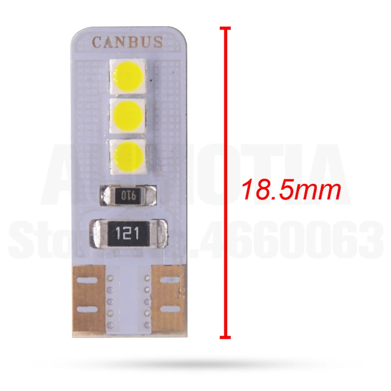 100x Автомобильный светодиодный Lihgts с can-bus T10 светодиодный W5W 6 светодиодный 168 3030 SMD поворот стороны номерного знака светильник лампа габаритного огня