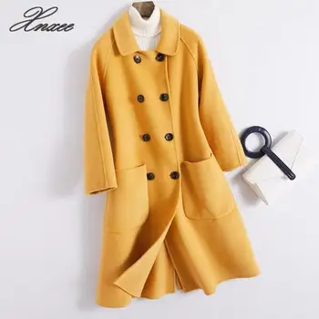 

Xnxee autumn and winter new double-sided cashmere coat woolen coat women's coat
