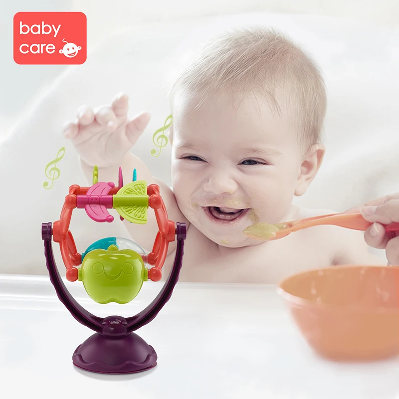 

babycare Colorful Music Rattle Toy Table Eating Sucker Toy 6-12 months Baby Dining Chair Feeding Toy Rattle