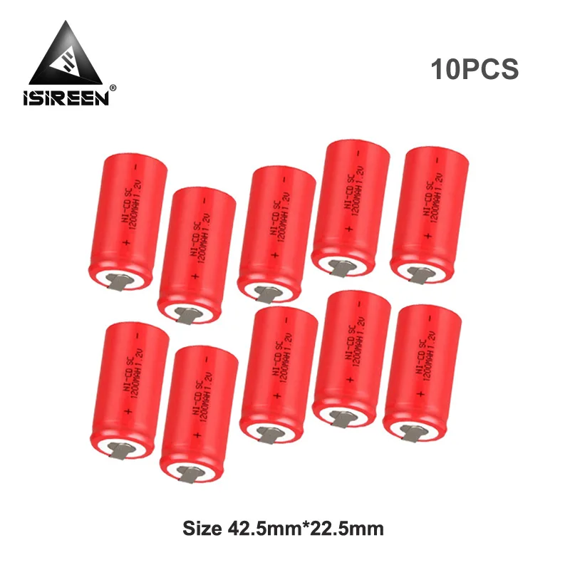 Subc Ni CD 1 2 V 1200mAh аккумуляторные батареи DIY перезаряжаемый SC Ni-CD блок питания 9 6 12V 14 4
