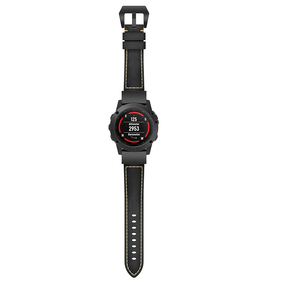 20 мм 22 мм 26 мм ремешок из натуральной кожи для часов Garmin fenix 5 5S 5x ремешок для Garmin Forerunner 935 винтажные браслеты