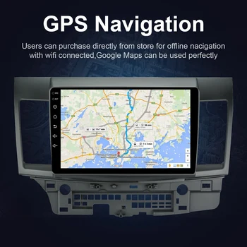 

Android 10.1 Car Radio Stereo GPS Navigation Bluetooth USB Player 2G +16G for Mitsubishi Ralliart Lancer EVO X 2008-2017