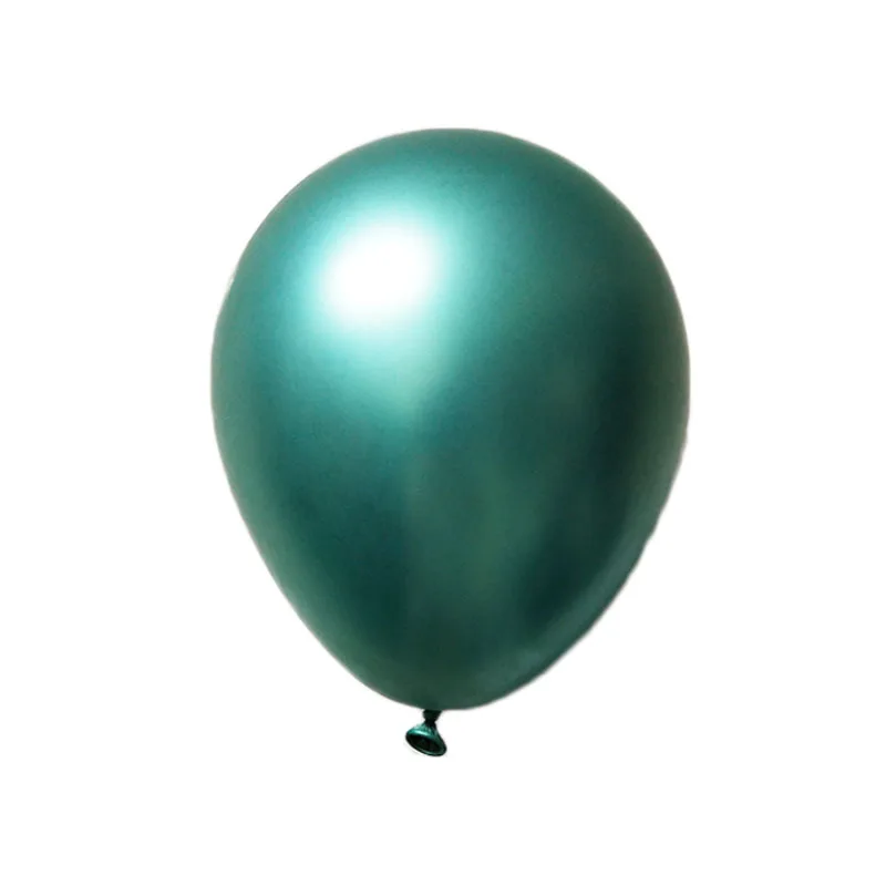 40/20/10 шт 10 дюймов металлик баллоны шары хром цвета для латекса вечеринки рождения украшения детей металлические шарики декор - Цвет: green