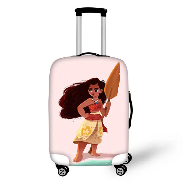 HaoYun дорожный багажный чехол Моана Vaiana принцесса шаблон Защитный чехол для чемодана эластичный пыленепроницаемый и водонепроницаемый протектор - Цвет: CDWX2766LMS