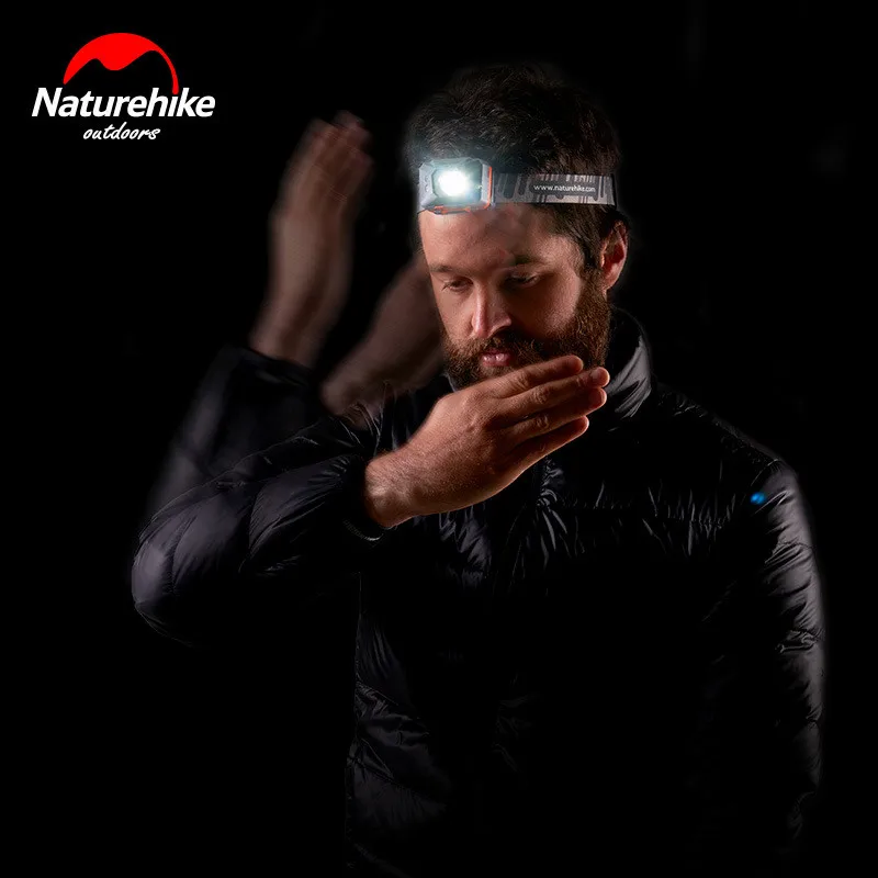 Налобный светодиодный светильник Naturehike с USB зарядкой Ультраяркий инфракрасный