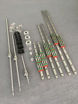

Russian Delivery HGR20 - 400/700/1000mm Linear Guide Rail + SFU1605 - 400/700/1000mm Ballscrew + BK/BF12 CNC parts