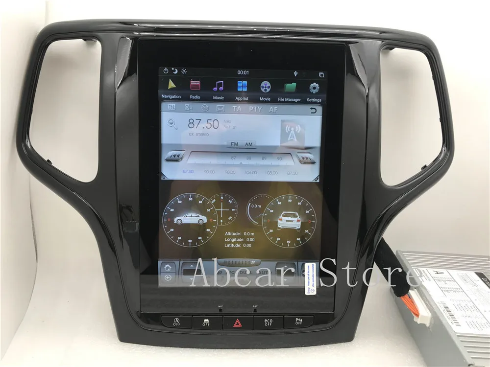 10,4 дюймов вертикальный экран Tesla стиль Android 8,1 Авто DVD gps навигация плеер мультимедиа для JEEP Grand Cherokee PX6 HDMI