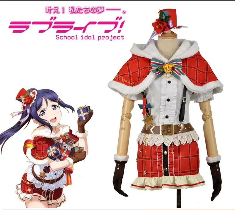 

Christmas Dress! LoveLive!Sunshine!! Matsuura Kanan Cosplay Costume Christmas Awakening Uniform Suit Festival Role Play Clothing