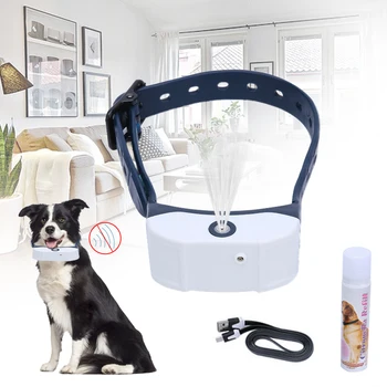 

Rechargeable Spray Dog Training Collar Pet Control No Barking Collar Professional Pets Training Tool Trainer