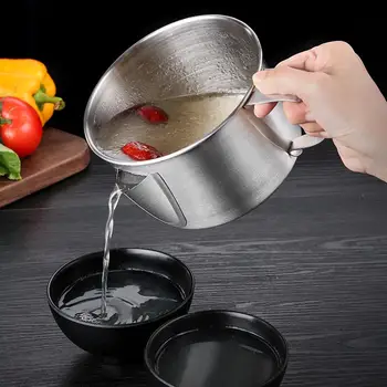 

Stainless Steel Soup Oil Grease Separator Strainer Bowl Kitchen Cooking Tool