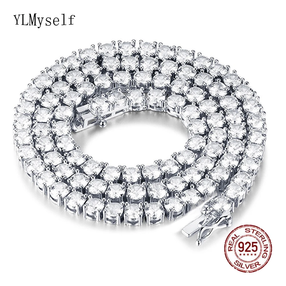 100% Real 925 Sterling Silver Tennis 