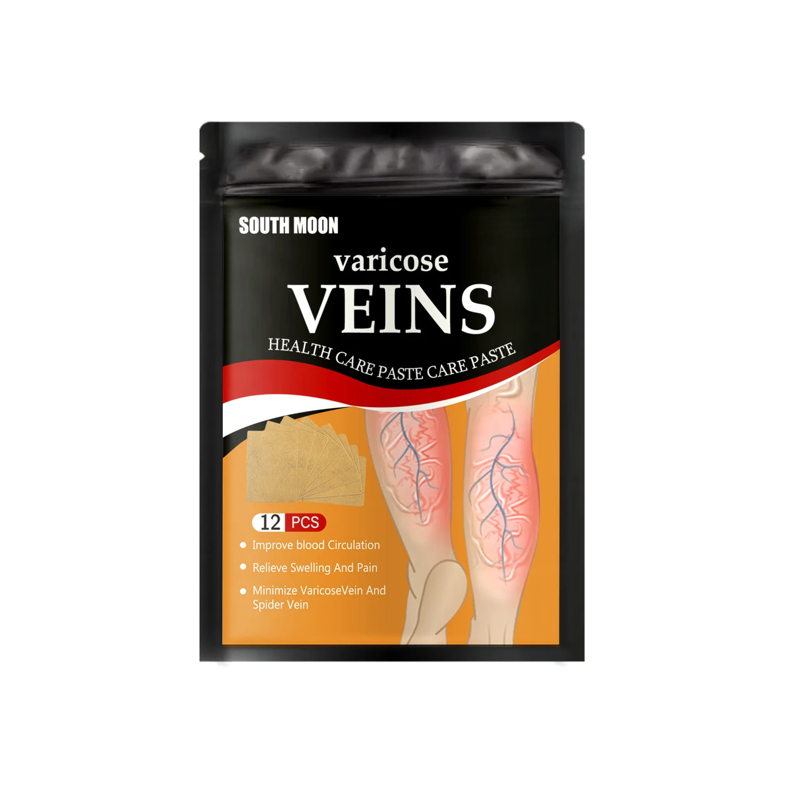 12PCS Varicose Veins Stickers Promoting Blood Circulations Pain Relief Patch for Eliminate Edema Nerve &amp Leg TK-ing | Красота и