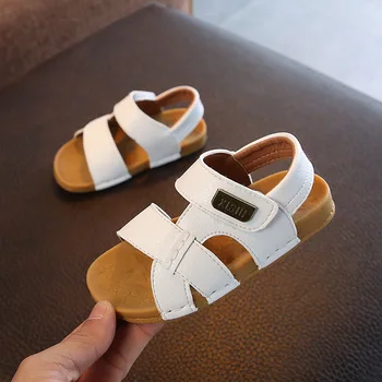 

Children Sandals Catamite Suture Concise Soft Bottom Girl Baby Beach Shoes Tide Factory Unisex baby girl shoes
