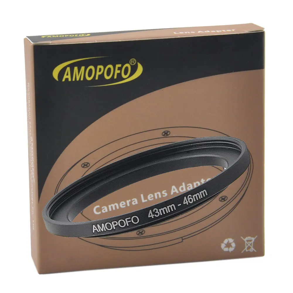Universal 43mm-46mm /43mm to 46mm Step Up Ring Filter Adapter for UV ND CPL Metal | Электроника
