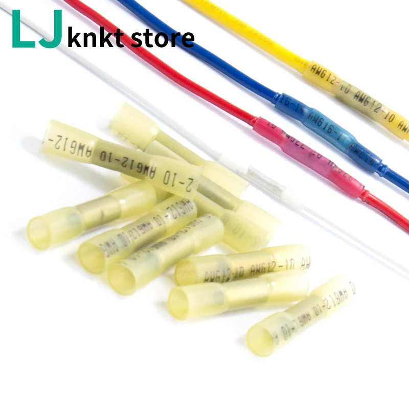

Waterproof heat shrink butt connectors shrinkable set insulated middle connection Splice wire connector crimp terminal faston