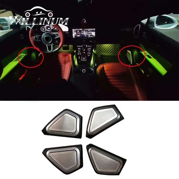 

Car door midrange speaker cover trim for Porsche Cayenne 9YA 64 colos inner door panel tweeter loudspeaker trump case covers