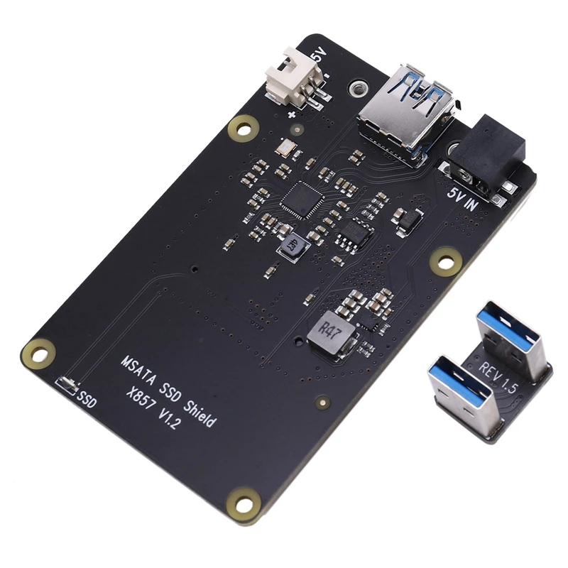 MSATA SSD Плата расширения X857 USB3.1 щит для Raspberry Pi 4B|Демонстрационные стенды| |