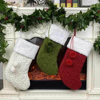 

Christmas Tree Hanging Gift Sock Christmas Decoration Stocking Sock Gift Candy Bags Lovely Gift Bag For Christmas