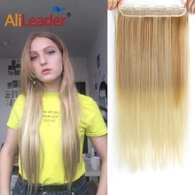 Alileader, 30 цветов, настоящие натуральные волнистые волосы, 22 дюйма, Омбре, цветные, 5 клипс, синтетические волосы для наращивания, женские волосы