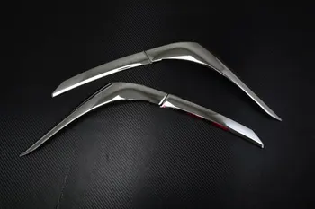 

For Mitsubishi Outlander 2016 Car Front Fog Lights Covers Auto Decoration Fog Lamp Frame Trim ABS Chrome Car Styling Accessories